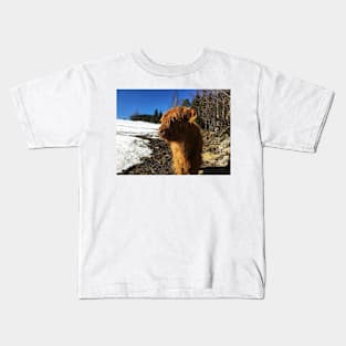 Scottish Highland Cattle Calf 1967 Kids T-Shirt